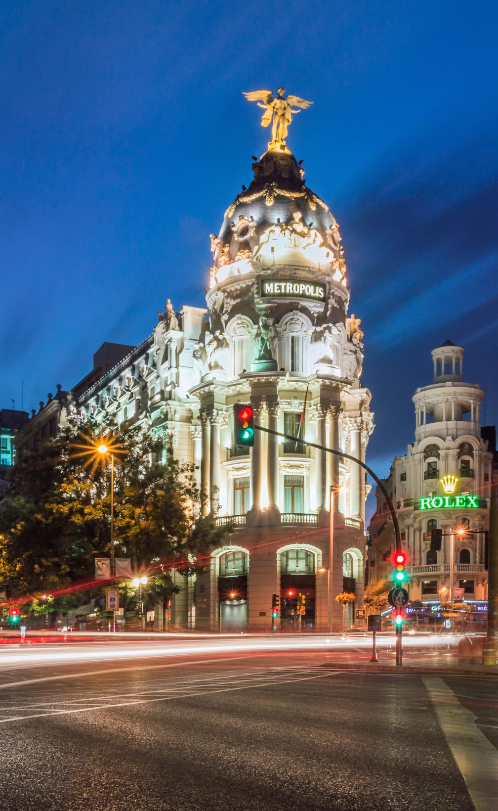 Gran vía, letrero Schweppes, Madrid